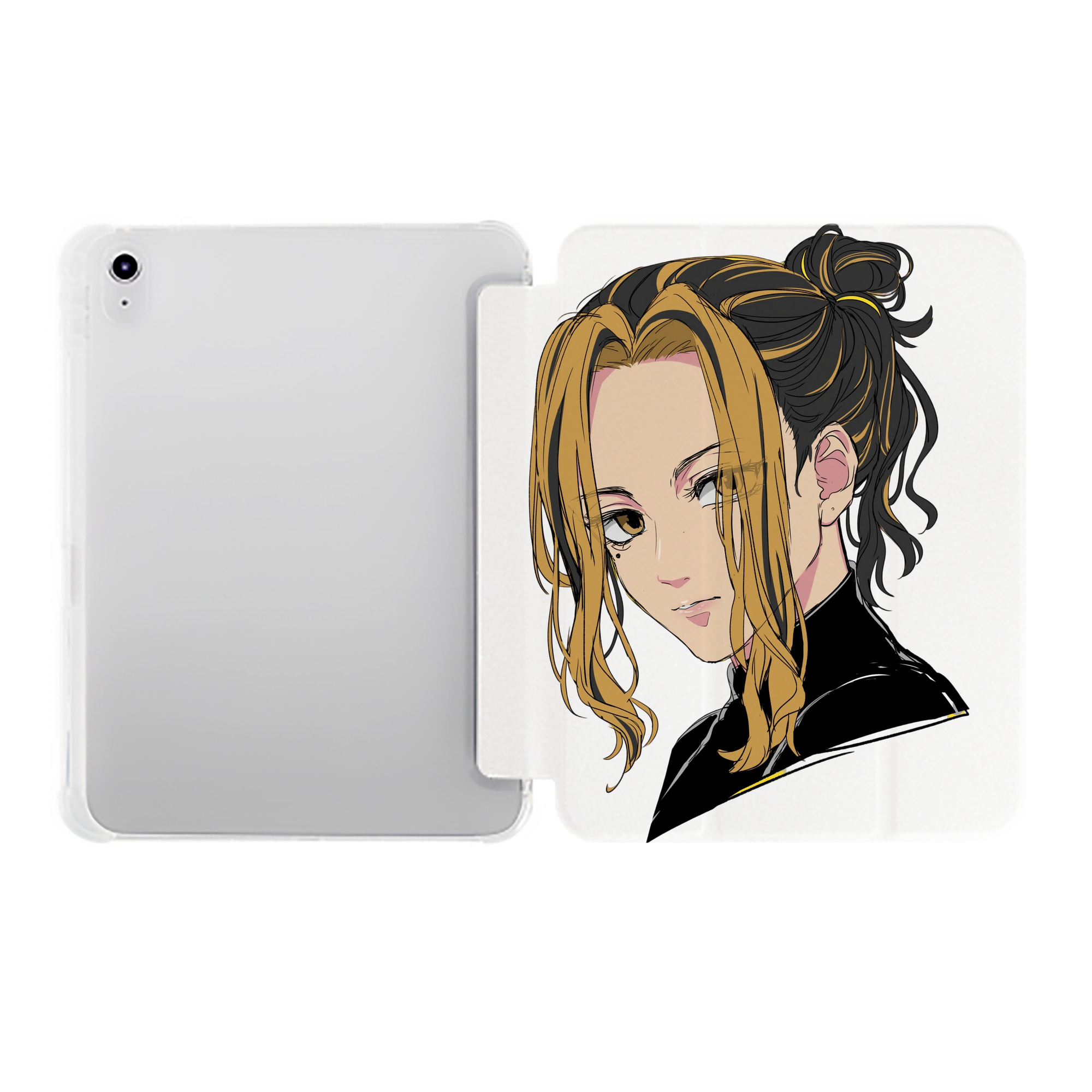 （画像用） 東京リベンジャーズ Tokyo Revengers IPad ケース ペン収納付き 三つ折りスタンド PUレザー×シリコン 対応機種9.5/10.5/10.9インチ